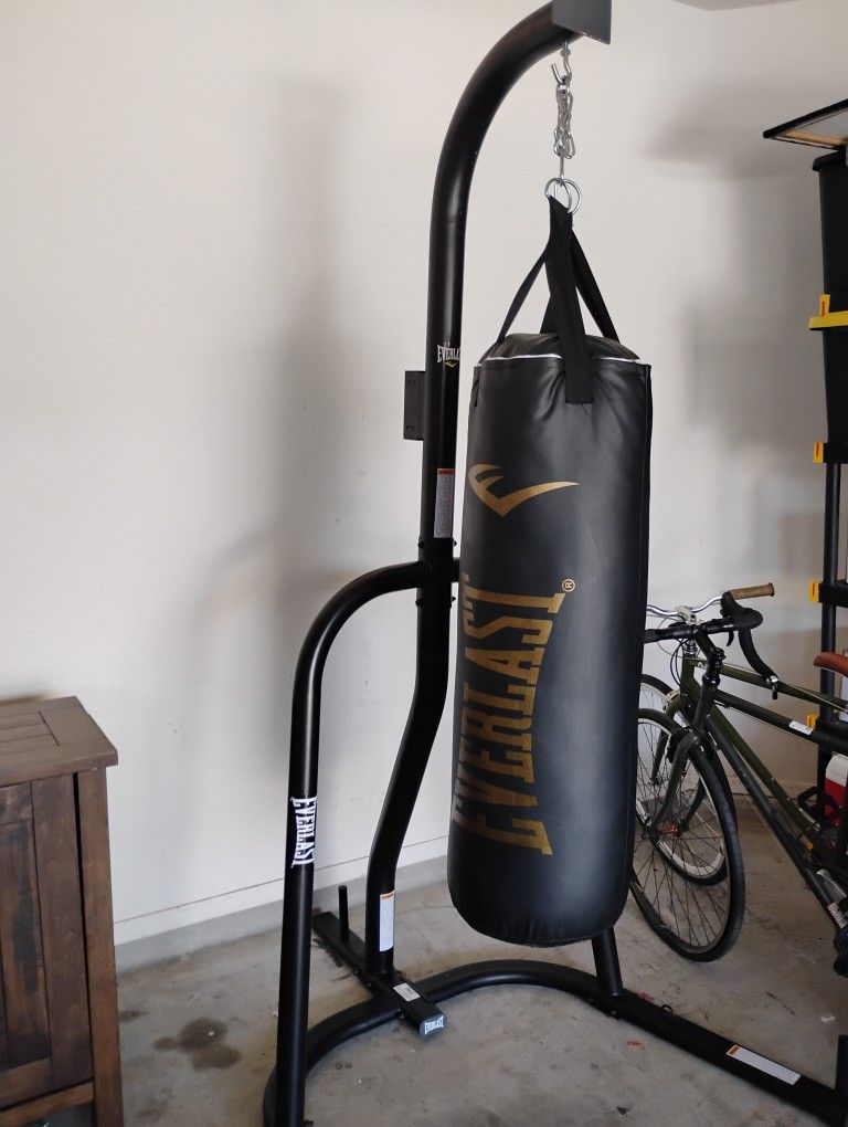 Everlast Punching Bag And Stand $150