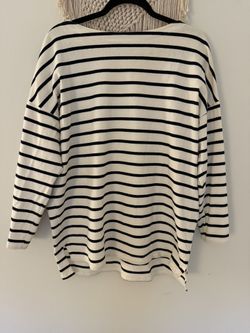 Uniqlo Oversize Striped Cotton Tunic - Unisex - Medium