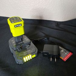RYOBI ONE+ 18V 1.5 Ah Battery and Charger