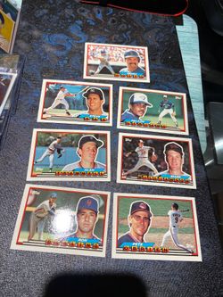 1989 tops baseball cards lot of 7 cards