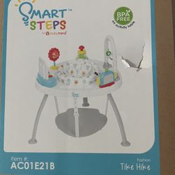 Baby Trend Smarts Steps 3 en 1 Bounce N' Play Centro de actividades PLUS, Tike Hike