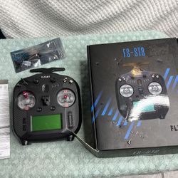 Fly sky ST8 2.4G 10CH Transmitter With SR8 Receiver For RC Airplane, Car, Boat.