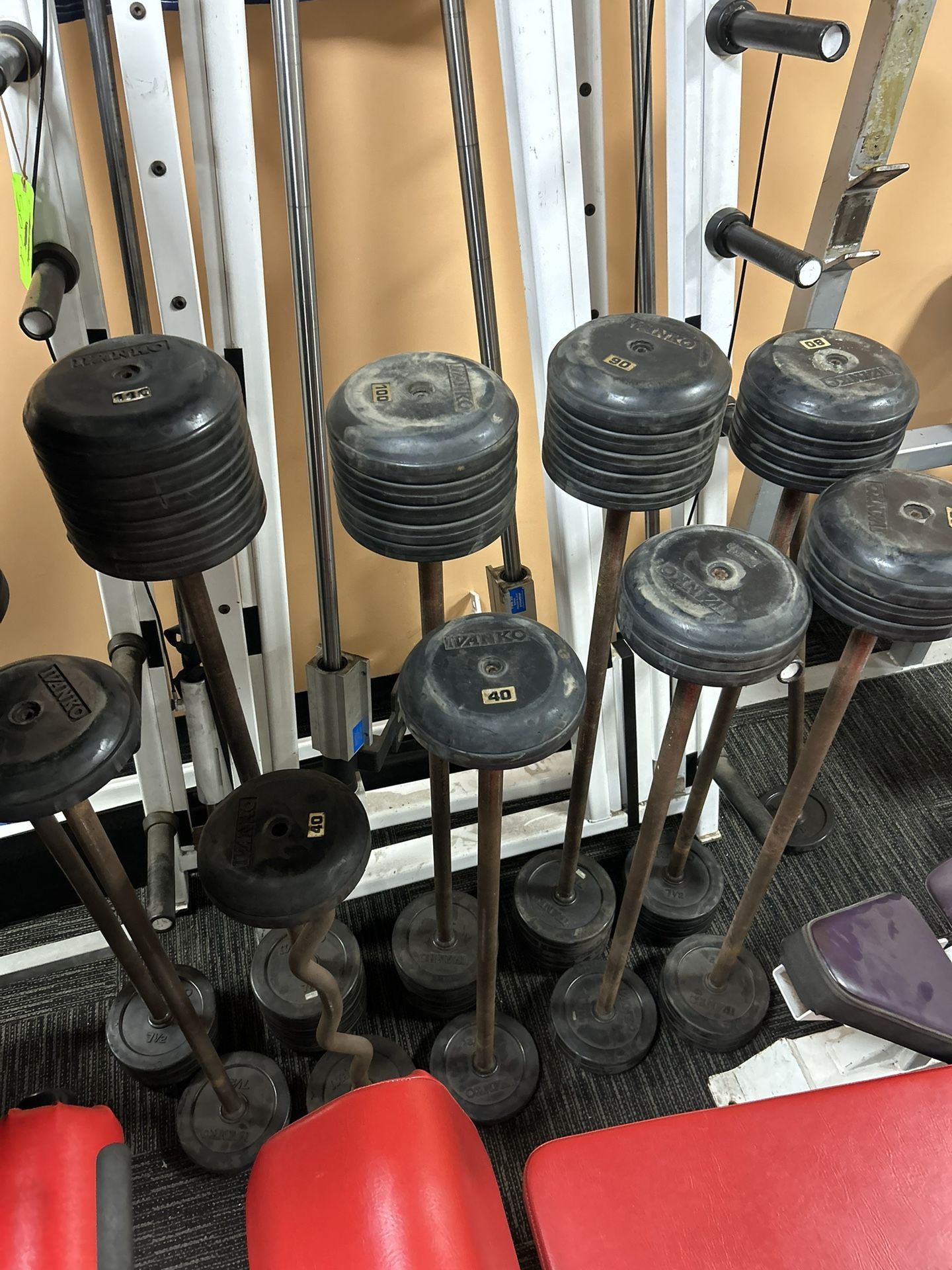 Ivanko Rubber Fixed Barbells Used