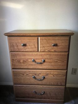 Drawer Chest (4) - Orchard Hills - Carolina Oak Finish