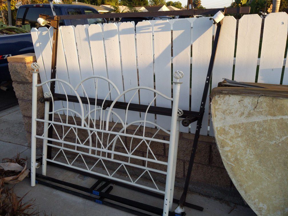 FREE Queen box spring frame and Full bed frame