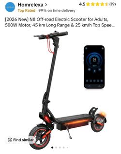 Off-road] N8/N9 Electric Scooter for Adults, 500/1000W Motor, 25/28 Miles Long Range & 25/28 MPH Top Speed E Scooter