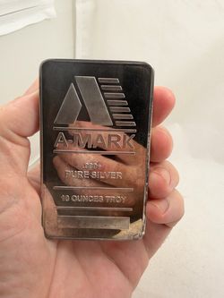 A-Mark 10 oz .999 Pure Silver Bar