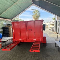 Scissor Lift Dump Trailer 