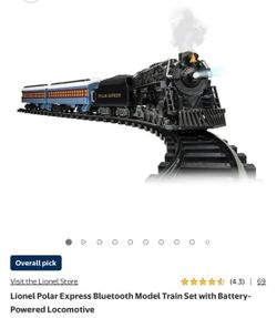 Lionel Polar Express Bluetooth Model Train Set with Battery-Powered Locomotive