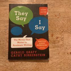 They Say I Say