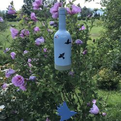 Glass Bottle Wind Chime