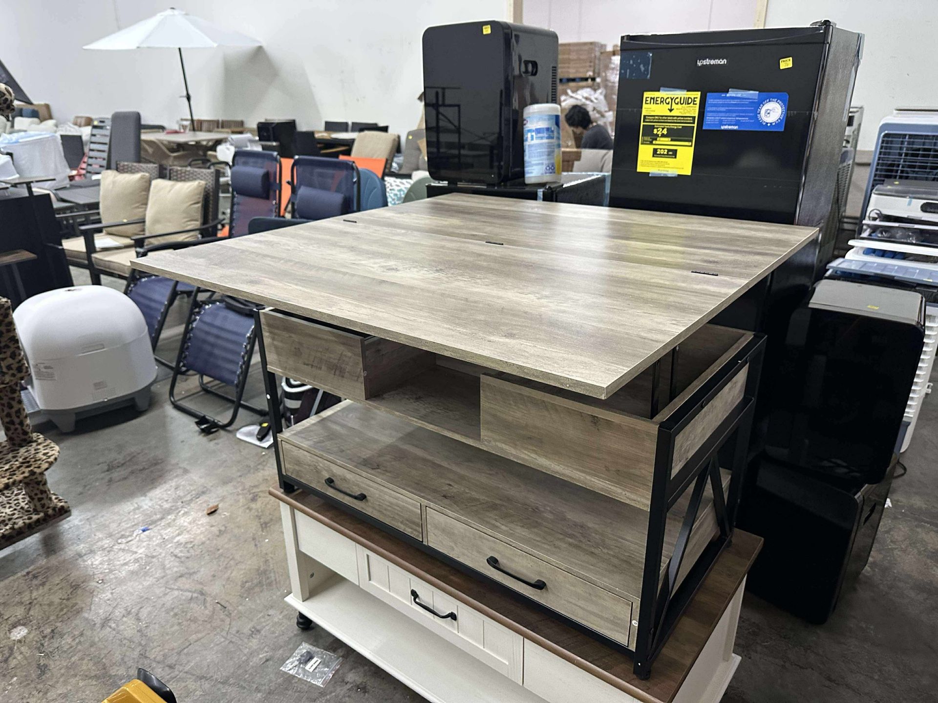 40" Lift Top Coffee Table,4 in 1 Multi-Function Lift Coffee Tables