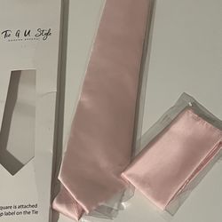 Blush Tie & Pocket Square