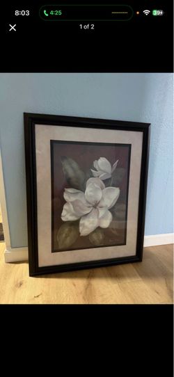 flower portrait wall decor