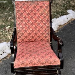 Eastlake Antique Slider/Rocker Chair 