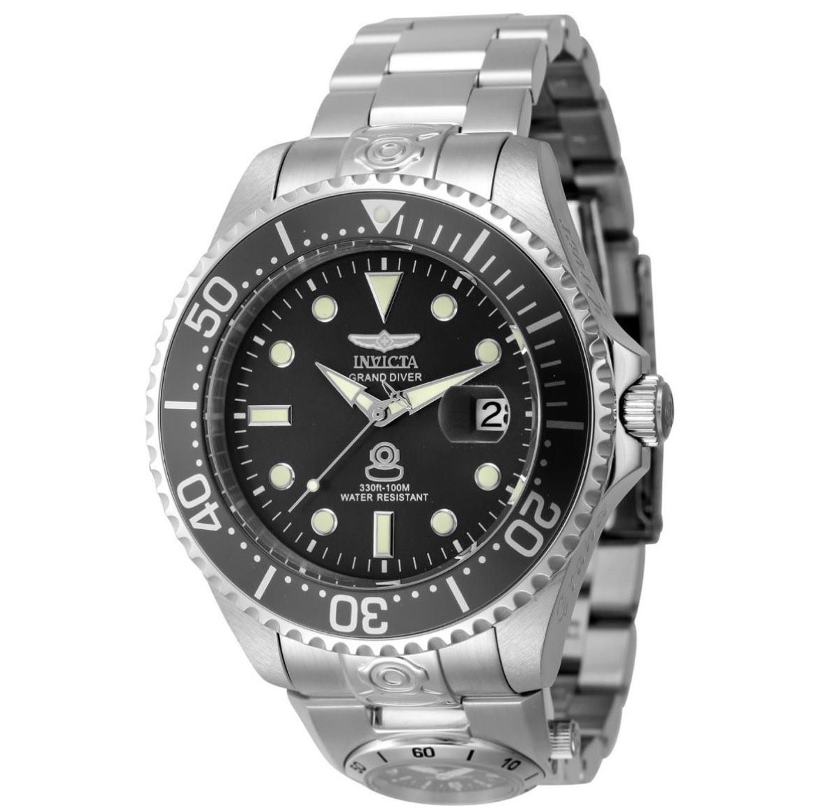 45812 - Invicta Dual Time Grand Diver Automatic Men's Watch - 47mm, Steel