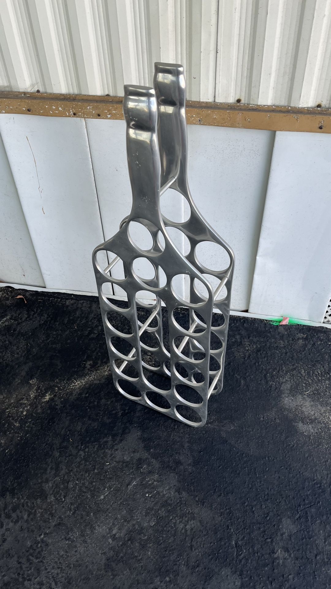 Retro Vintage Wine Rack (Aluminum)
