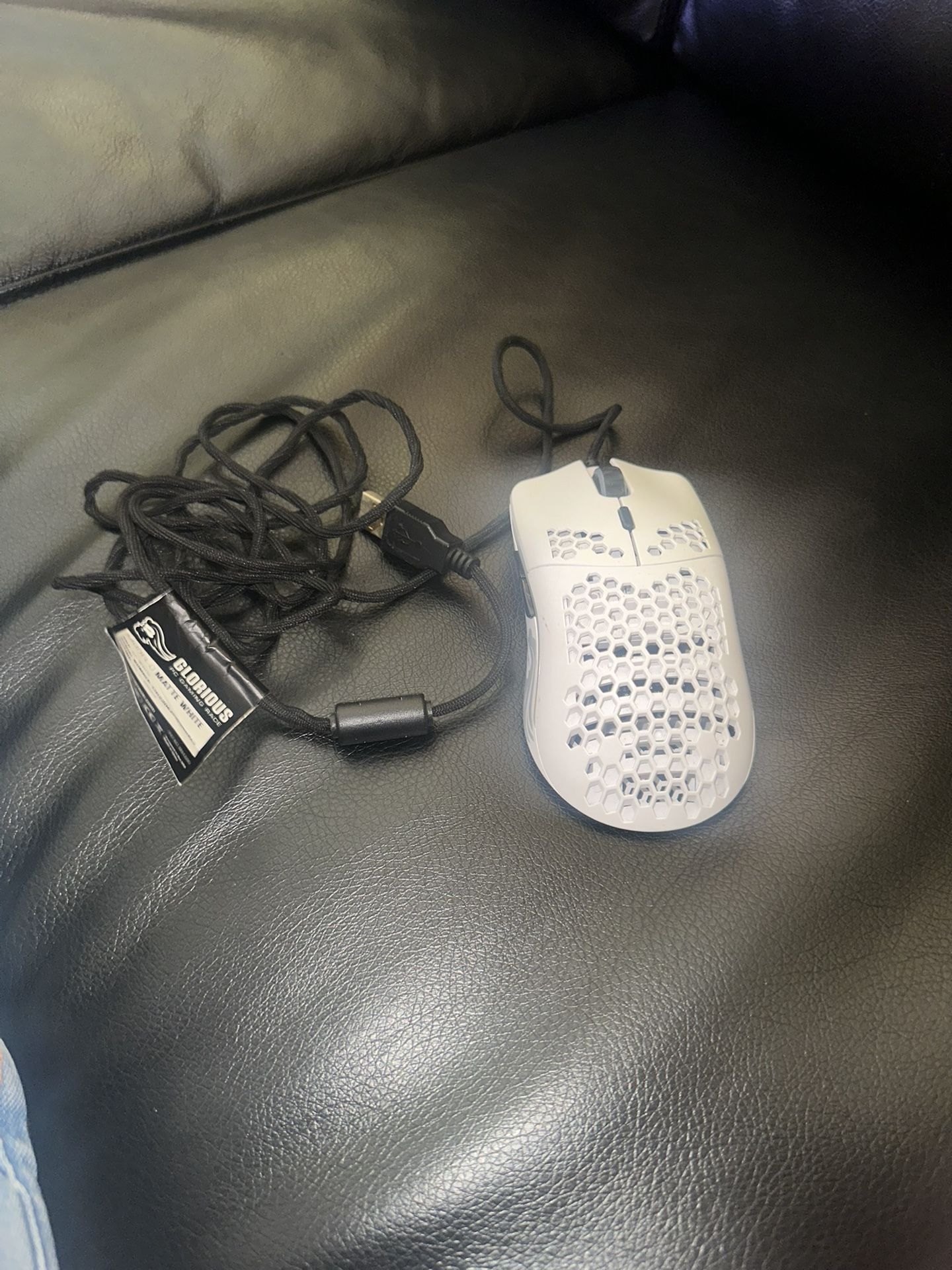 Glorious Model O Matte White Wired Gaming Mouse — Perfect Condition
