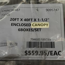 USED 20x40 ft canopy