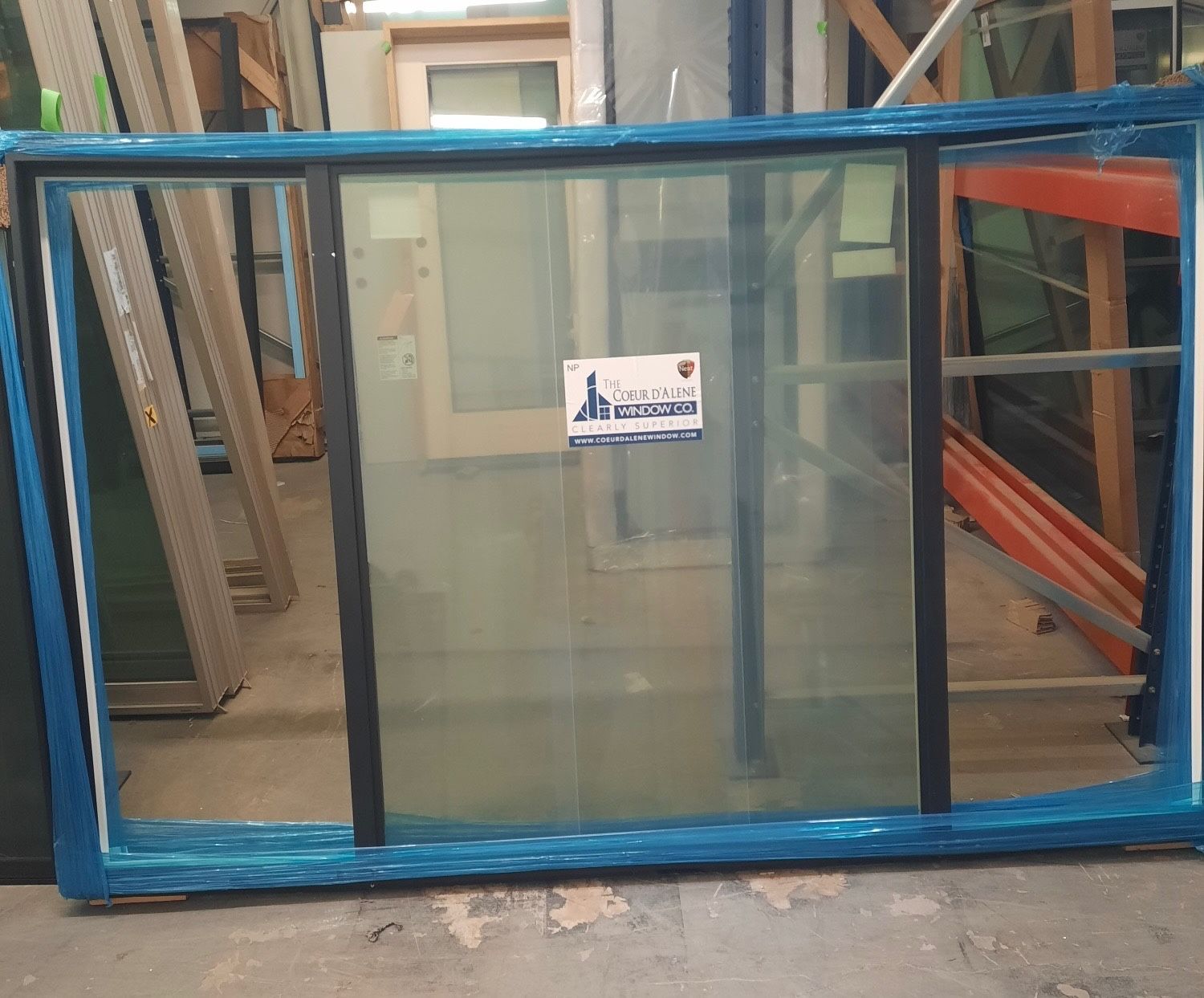 Coeur D’alene Black-And-White XOX Window - 95 X 59