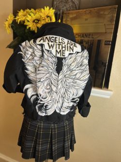 Custom Hand Painted & Designed Jean Jacket