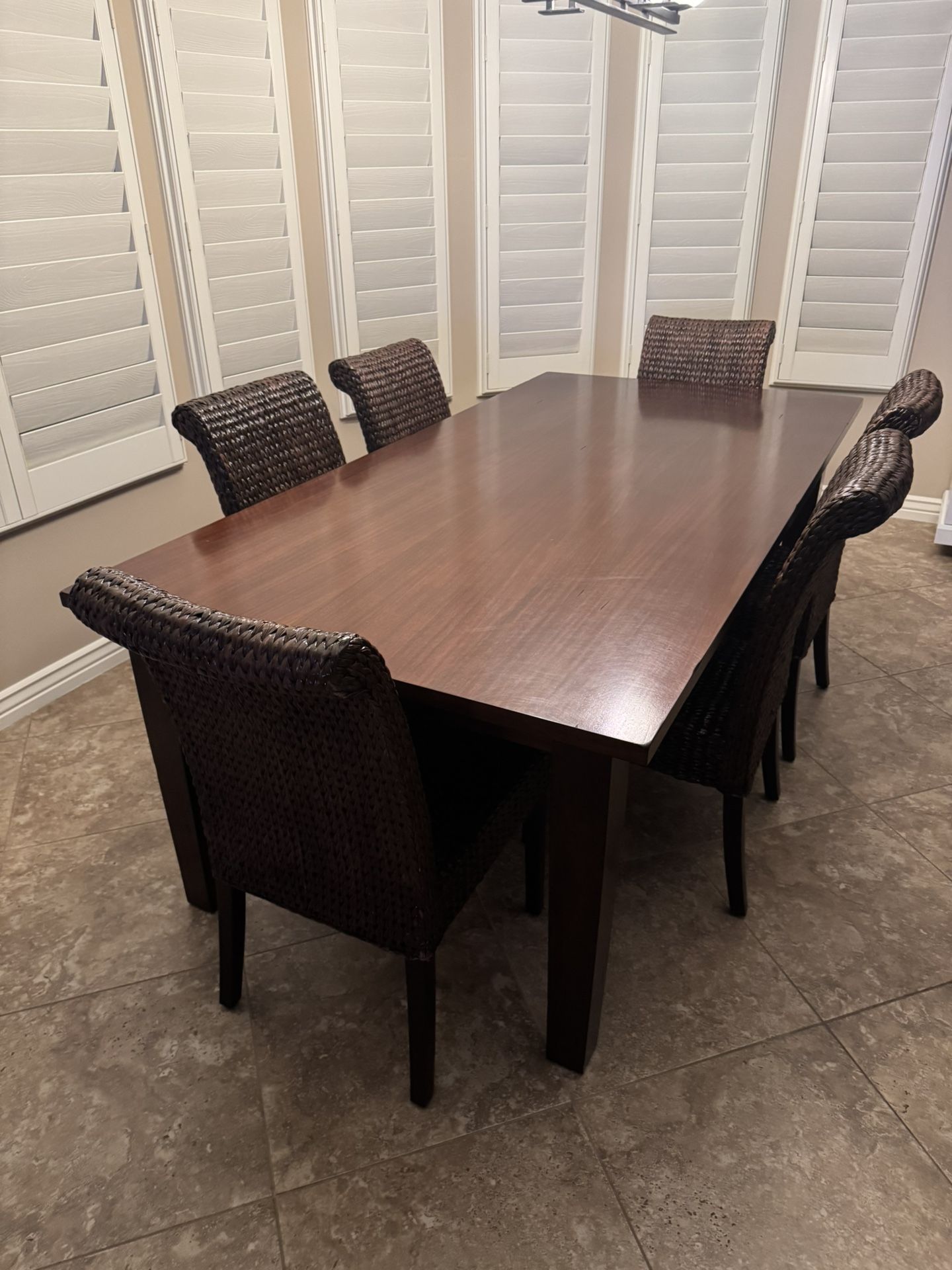 Torrance 84” Mahogany Brown Dining Table Pier 1 Imports