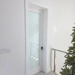 Interior Frosted door (single panels style) 28x80