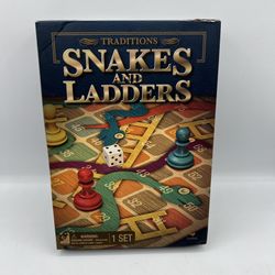 Traditions Snakes and Ladders Board Game fun family classic