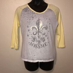 Miss Me Size Large Embellished Shirt