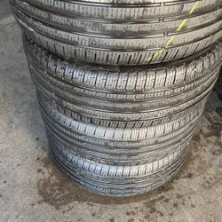 245-50-19 Used Pirellis Run Flat Tires Set