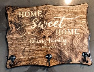 Custom Engraved Key Hanger Wedding Gift