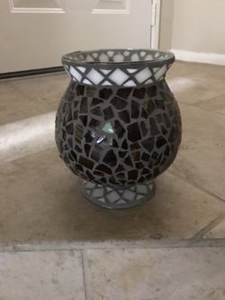 Mosaic candle holder