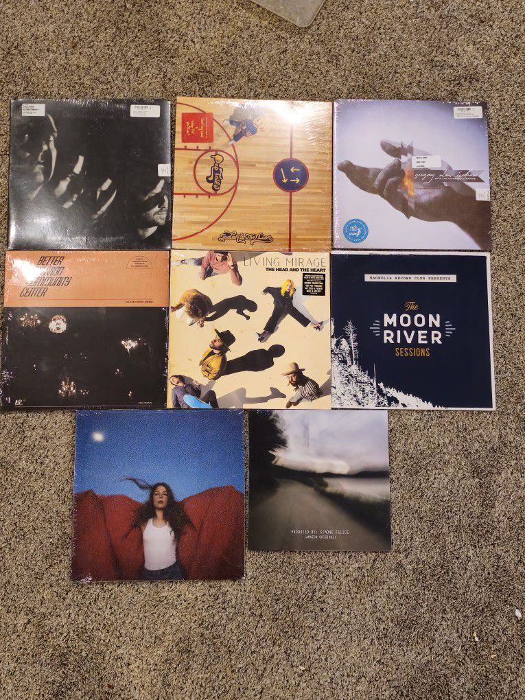 lot of 8 new sealed vinyl record albums