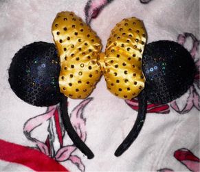 Yellow Rhinestone Disney Ears