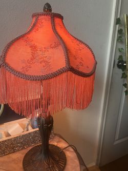 Vintage 2024 fringe lamp