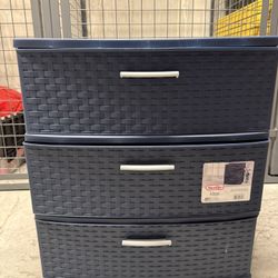 Sterilite 3 Drawer Plastic Storage 