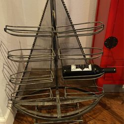 Nautical/Sailboat Iron Wine Rack