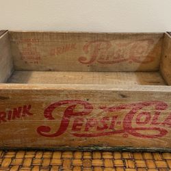 Vintage 1964 Pepsi Cola Wood Crate 24 Bottle Carrier Jonesboro ARK Sturdy-Bilt