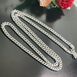 26 In 925 Silver Cuban Curb Chain 