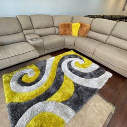  SECTIONAL RECLINING SOFA WITH THREE RECLINERS!!! TEXT 30777 TO 22462 FOR $50 DOWN!!!