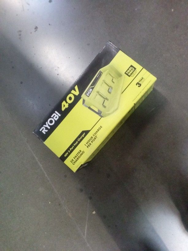 $80 RYOBI
40V 3-Port Sequential Fast Charger