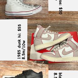 shoe!! (nike dunks converse air force 1s)
