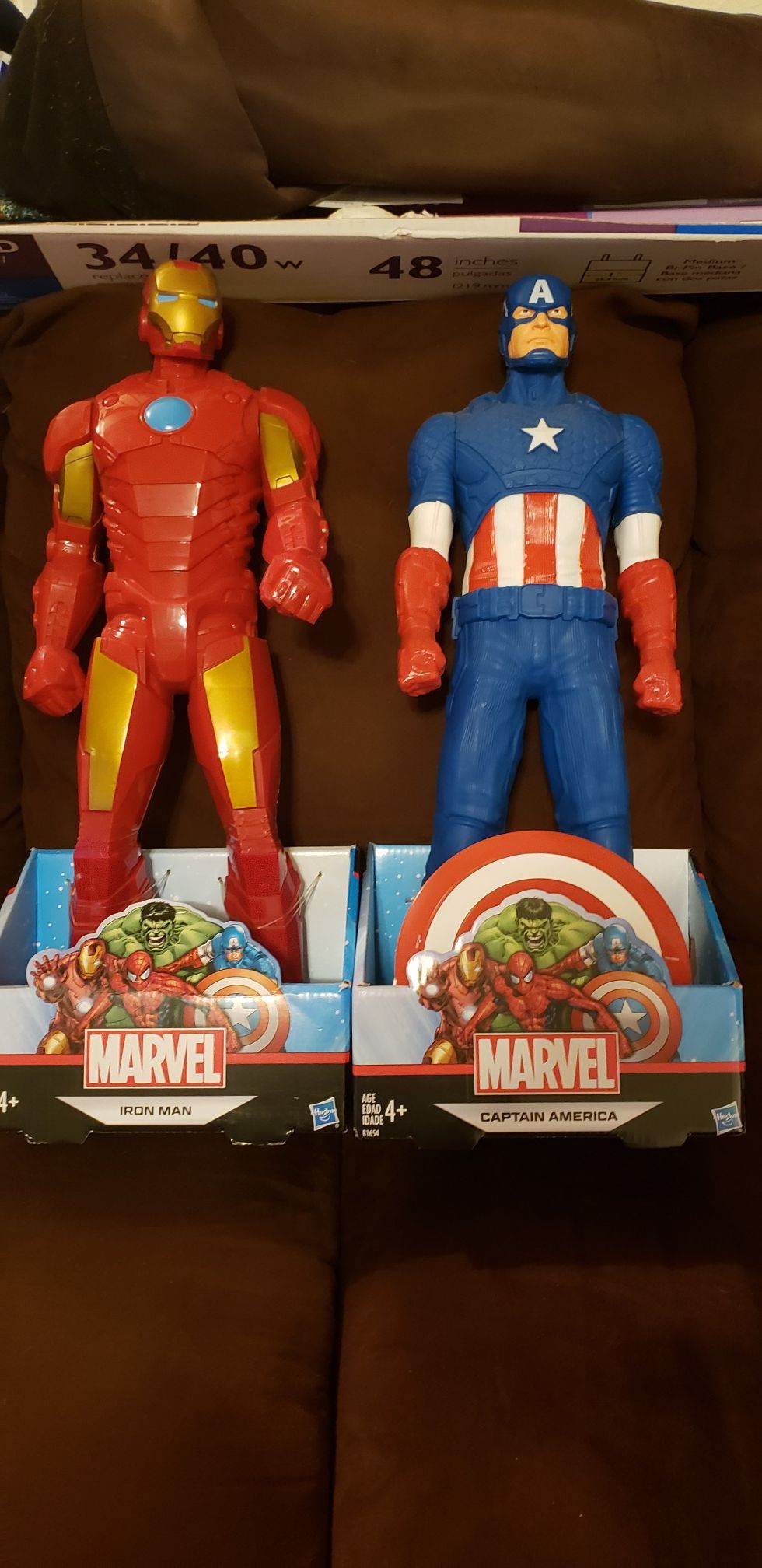 Iron Man & Captain America figures