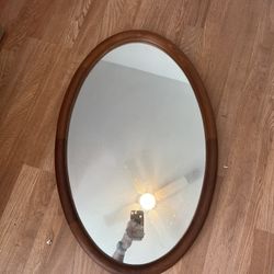 Mid Century Scandinavian Teak Mirror