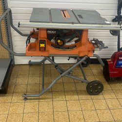 Ridgid Table Saw Layaway Today $15 Down