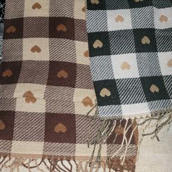 Heart Scarves x2. Sold separately