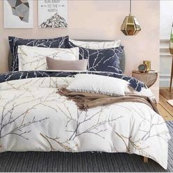 Duvet Cover King Queen 3pc set Soft 100% Washed Microfiber Breathable Bedding Du