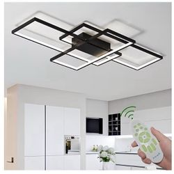 Modern Dimmable LED Ceiling Light Fixture,With remote control 3 Color Selectable Flush Mount Ceiling Lamp Ceiling Lights for sitting room Kitchen Bedr