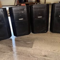 4 QSC AD-S52 Speakers 
