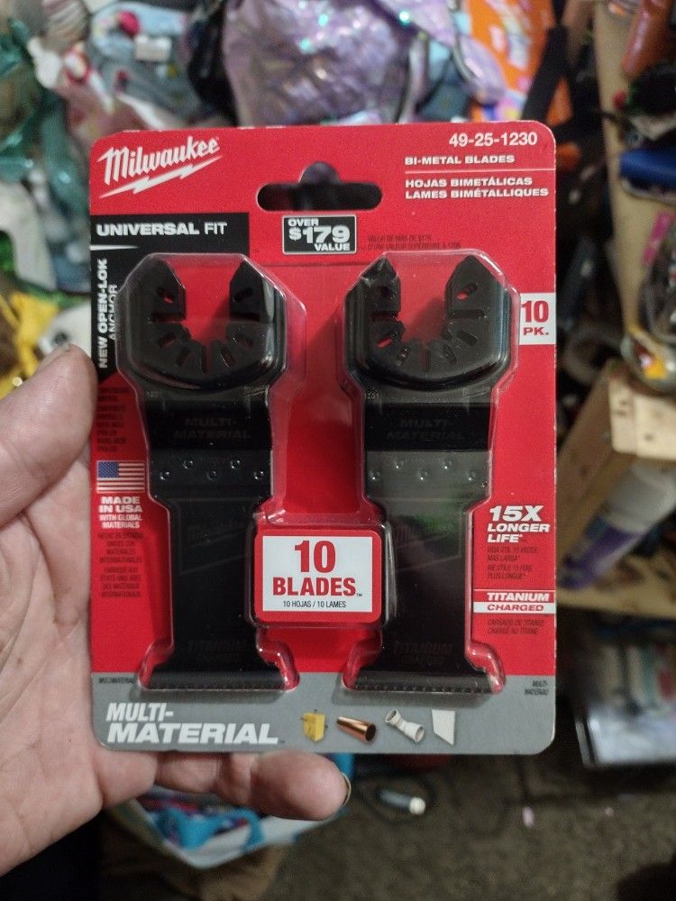 MILWAUKEE MULTI MATERIAL MULTI TOOL BLADES 10PK
